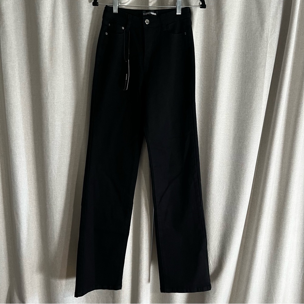 🖤 Fashion Nova Tall Simply Basic Stretch Straight Jeans – Black 🖤